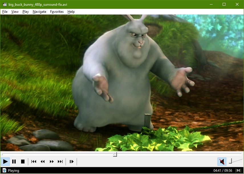 MPC-HC Big Buck Bunny